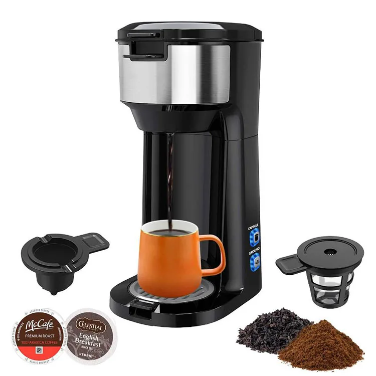 New Design Single Cup Dry Smart Heating 420 Ml 1000w Capsule Coffee