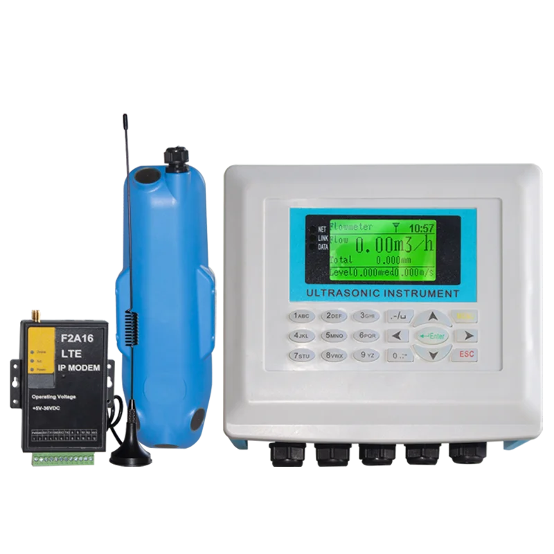CE Certificated Doppler Ultrasonic Open Channel Flow Meter Portable Water Flow Meter