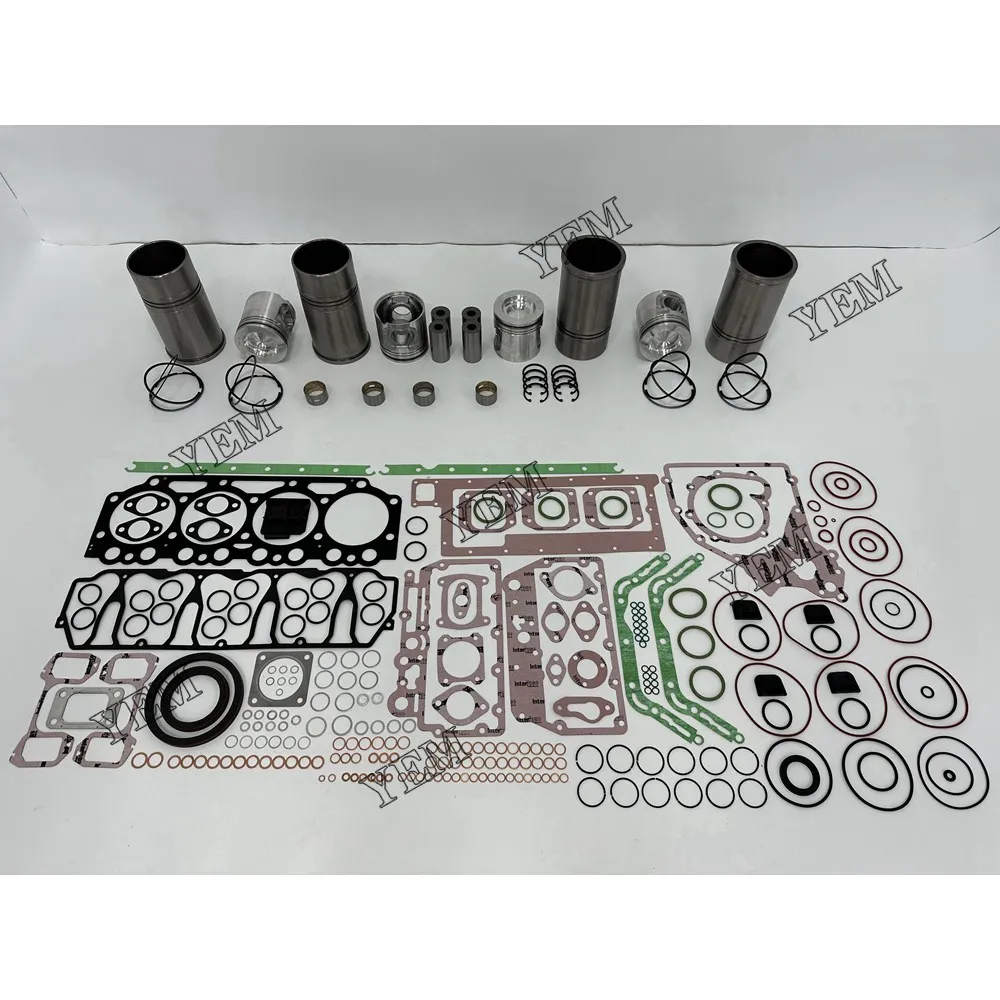 Engine Rebuild Kit With Piston Rings Liner Cylinder Gaskets Fit for Volvo D5A-T Excavator Parts