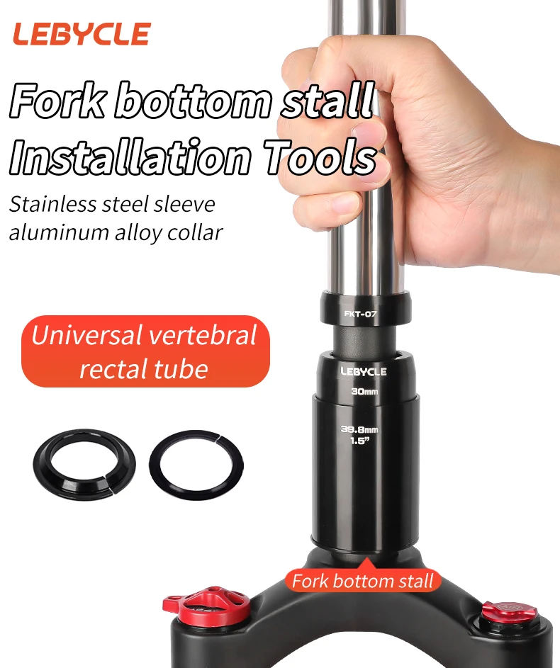 Lebycle Bicycle Mounting Tool - Bottom Gear Headset Installation