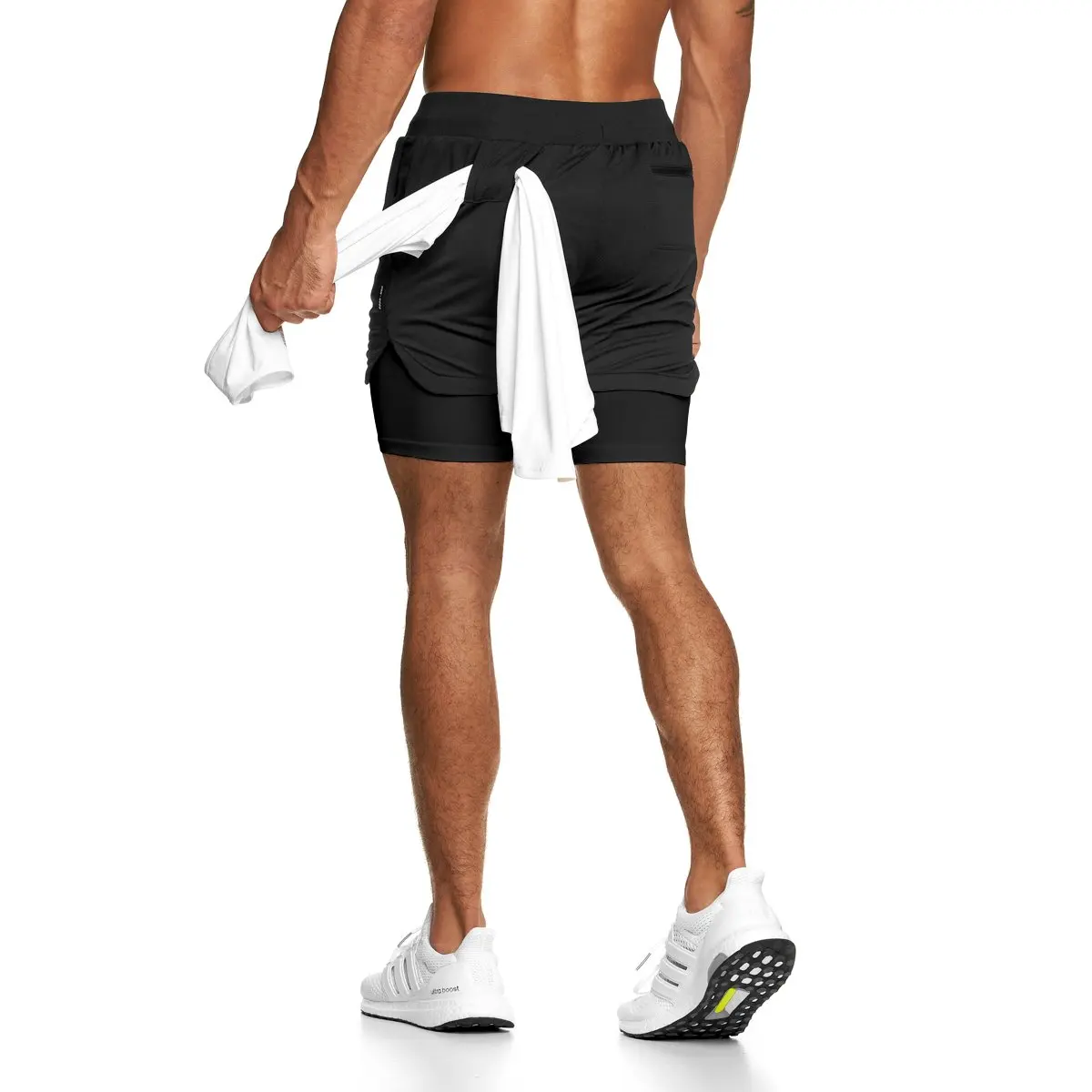 men's 2 in 1 training shorts