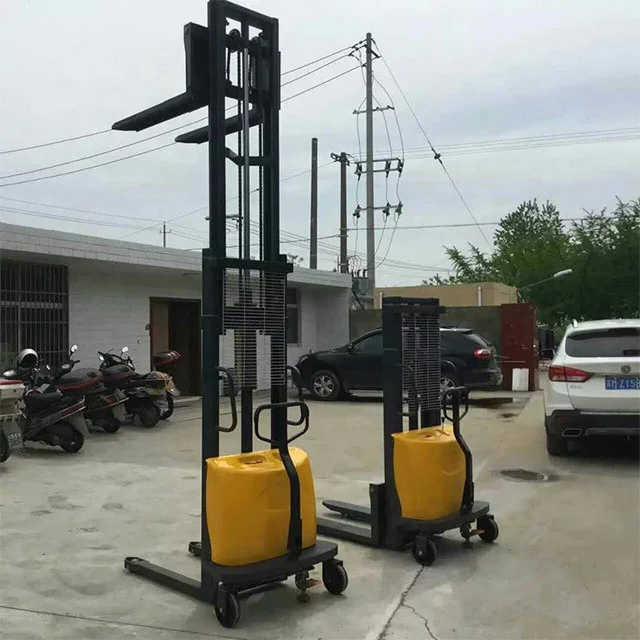 Workshop Loading Unloading Heavy Objects Hand Push Hydraulic Electric Warehouse Container Stacking Battery Forklift Stock