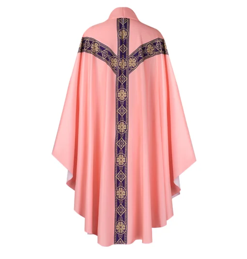 Chasuble De Prêtre Catholique - Robe De Messe Avec Col Rond - Pour Cosplay, Déguisement, événements à Thème - 9
