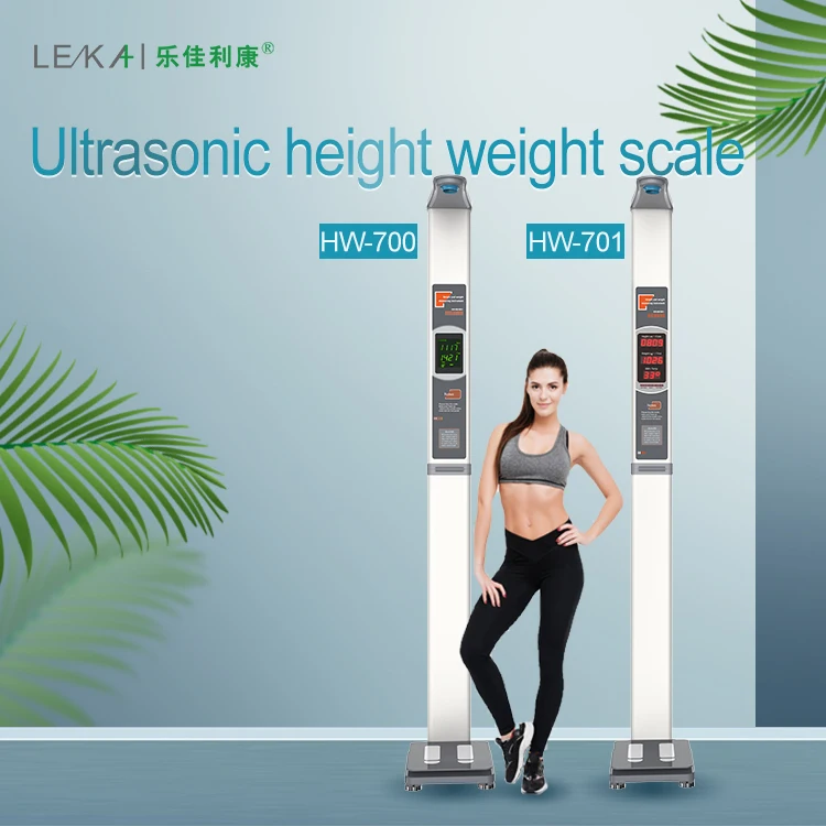 Foldable Digital Clinical Height Scale Body Weight Medical Measuring ...