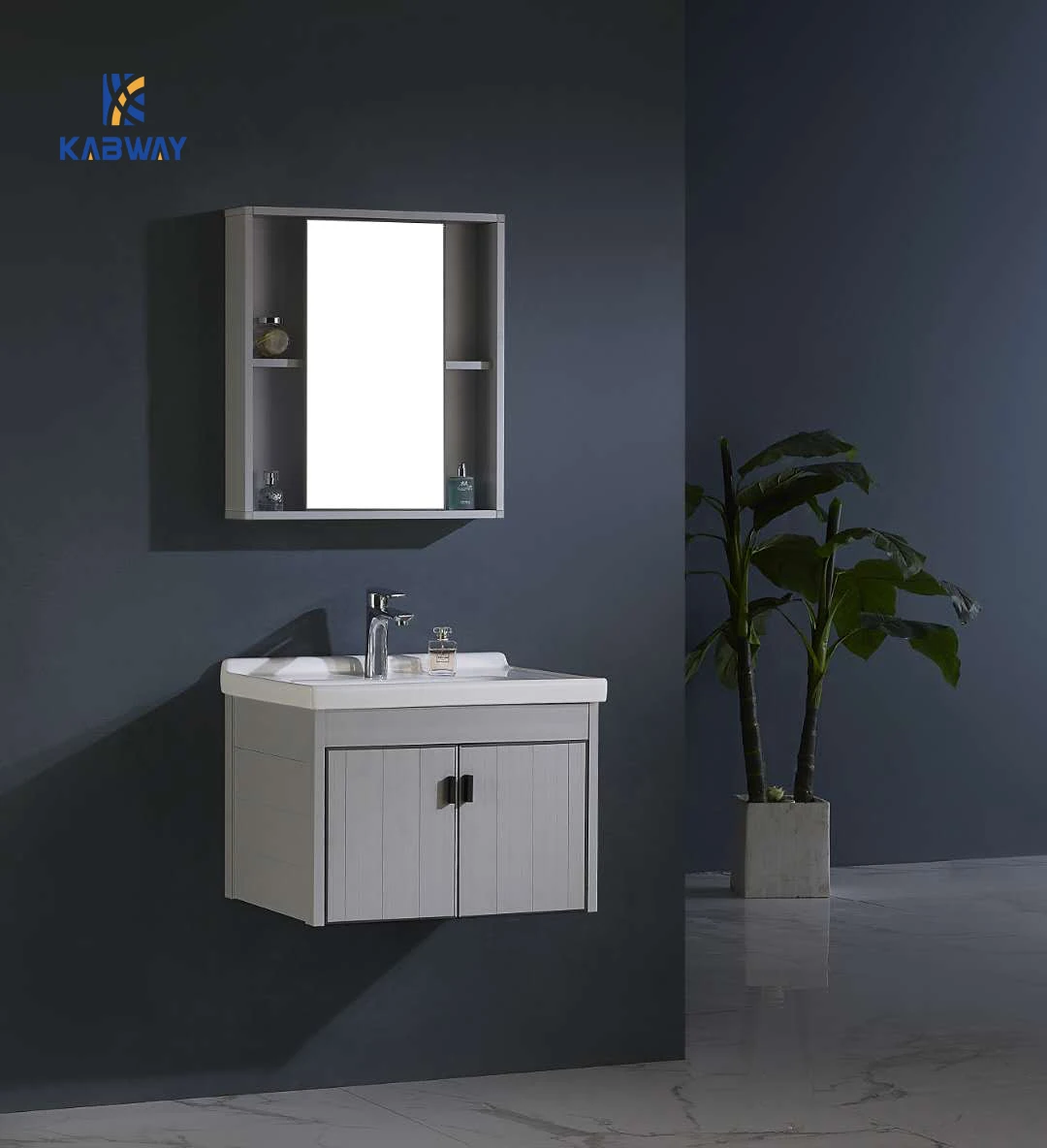 High Quality Aluminum Bathroom Cabinets Wall Mounted Vanity