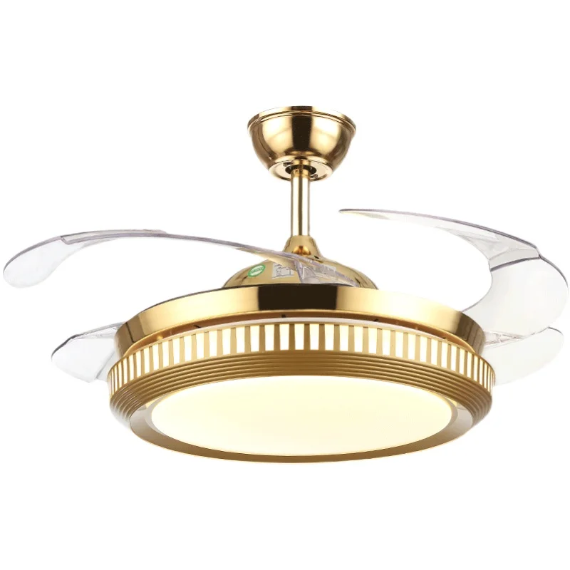 OEM Fan Lamp Invisible Nordic Modern Ultra-thin Fan Chandelier Remote Control Pangbahay na Ceiling Fan with Light