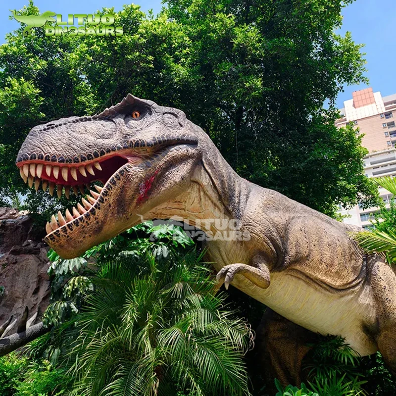 リアルなT-rexティラノサウルスレックス等身大アニマトロニック巨大