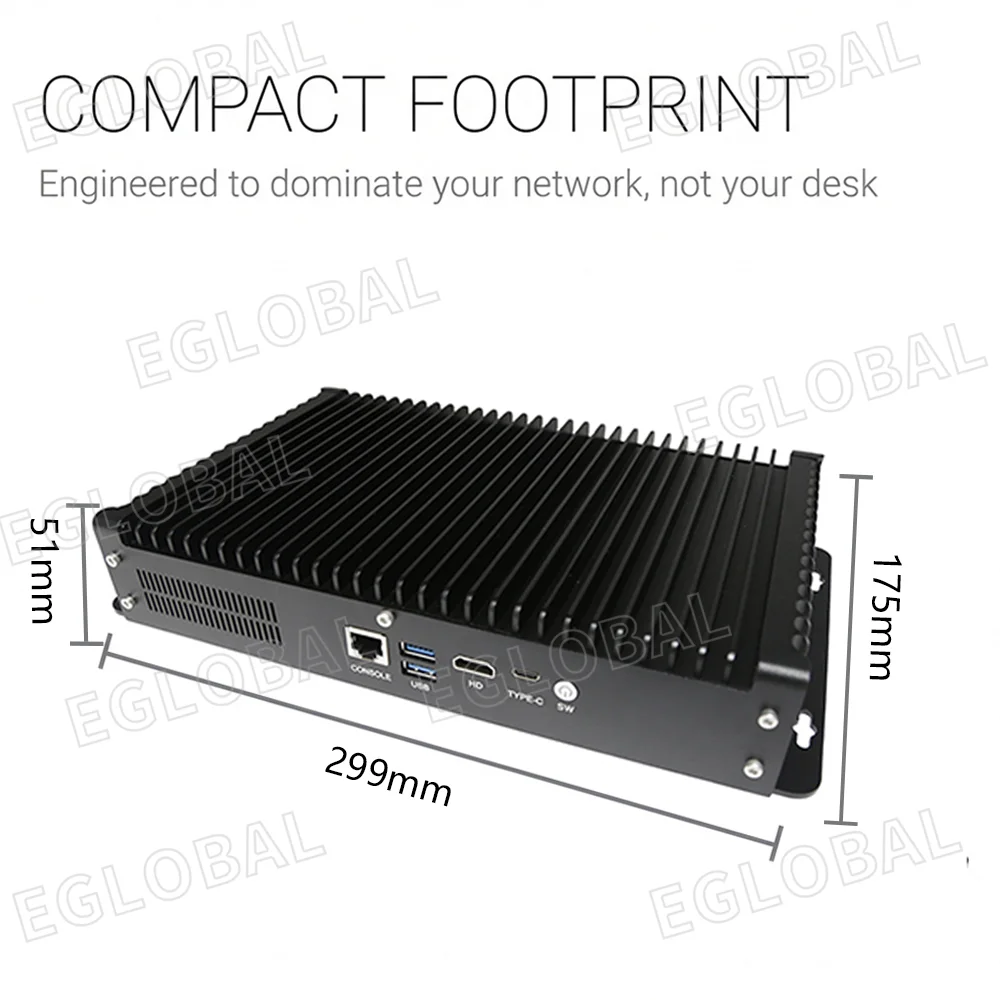EGLOBAL Fanless Mini PC Firewall Intel Core I3 6*2.5GbE 2*SFP DDR5 4800MHz OPNsense VPN Network(图21) EGLOBAL Fanless Mini PC Firewall Intel Core I3 6*2.5GbE 2*SFP DDR5 4800MHz OPNsense VPN Network(图21)