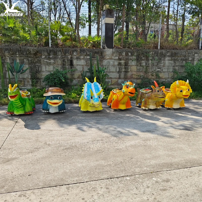 Hot Sale Electric Animatronic Dinosaur Scooter Riding Machine Kids Can Drive for Fun Shopping Malls Tourist Attractions Dinosaur