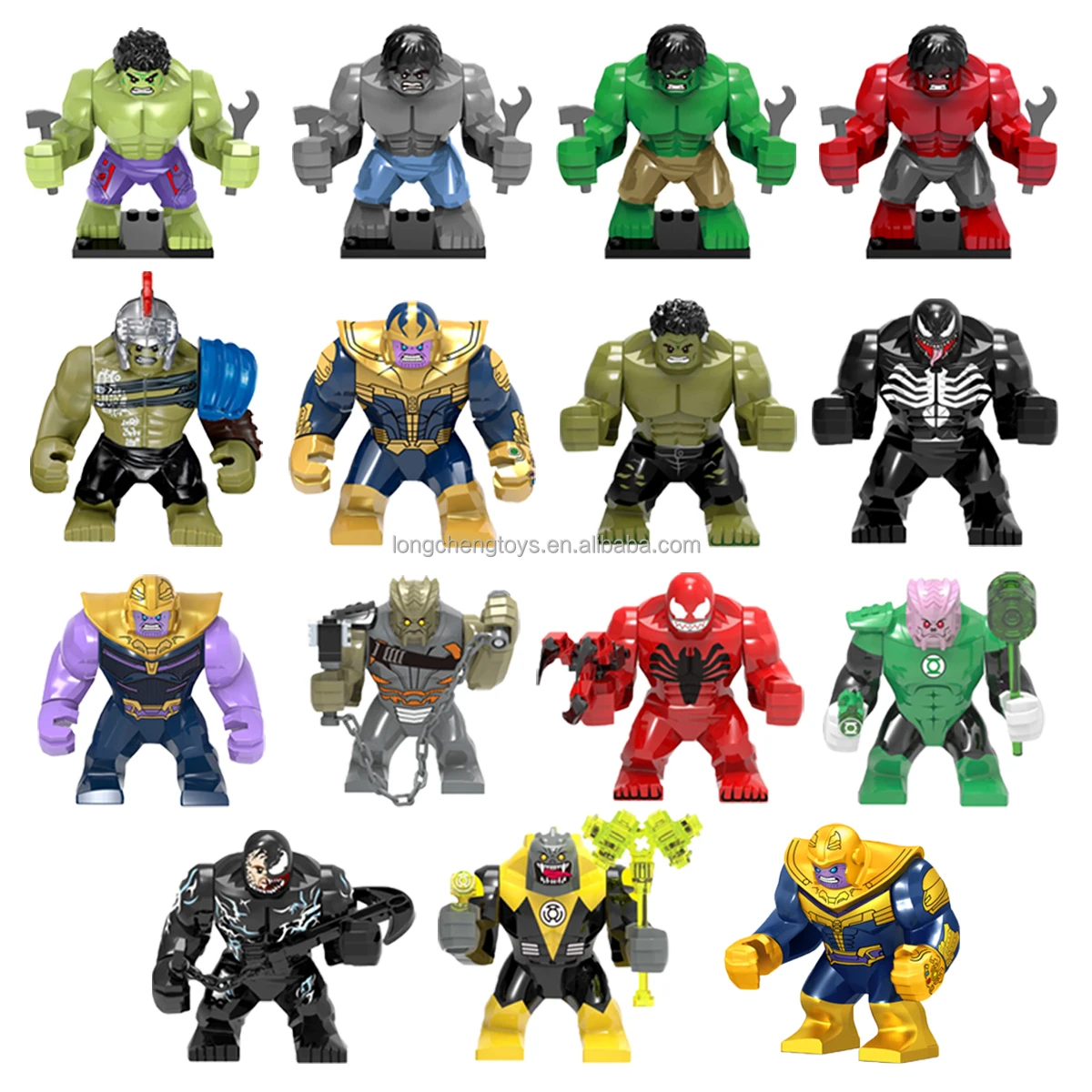 Big Models Super Heroes Thanos Venom Black Dwarf Carnage Green Lantern ...