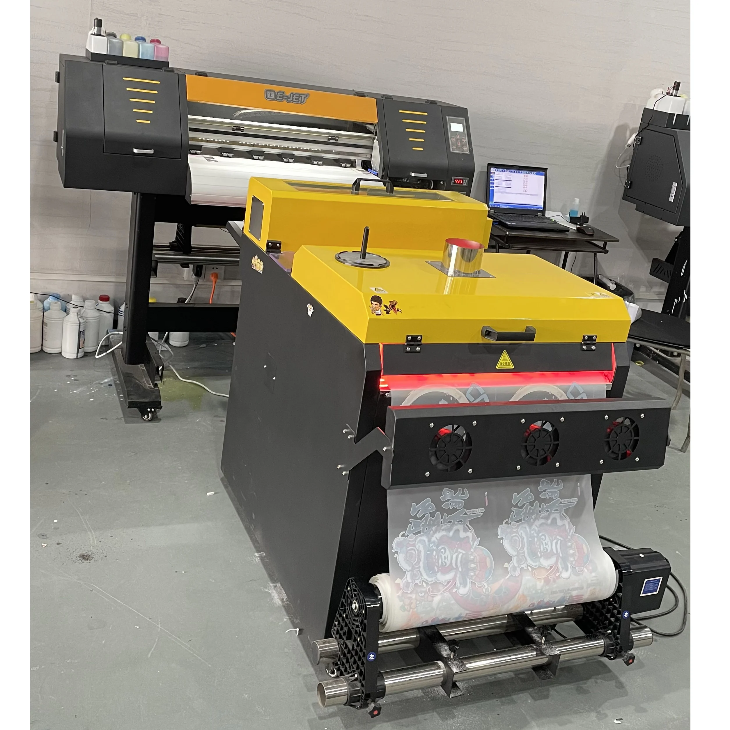 Dtf Printing Machine Large Format Dtf 60cm Printer With Saker 2 Head Dtf Printer Wit h Xp600 or I3200 Head