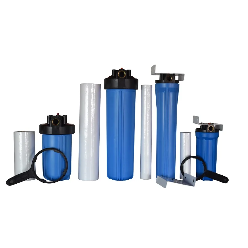 10/20 дюймовый тонкий большой синий пластиковый прозрачный фильтр Корпус питьевой воды латунный