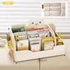 Estante para libros ilustrados con forma de oso [blanco]