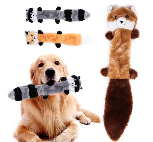 squirrel squeaky dog toy