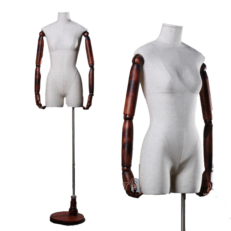 Male Boy Mannequin Bust with flexible arms & hands 