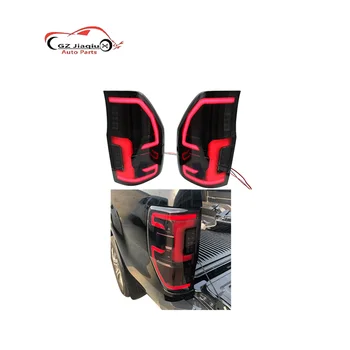 for Ford Ranr 12-19 Years Blackened Retrofitted Taillights with Red Brake and Fog Lights 24v/12v New and Used Condition