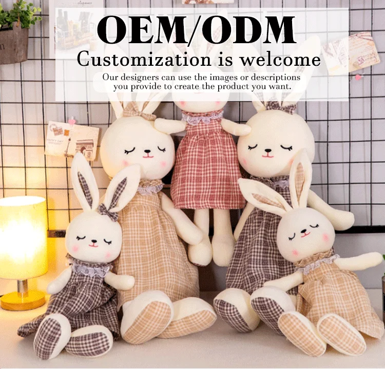 Doomlings Lucky Plushie 10 Inch Squishy Bunny - Kawaii Stuffed Animal, Memory Foam Plush Toy & Pillow