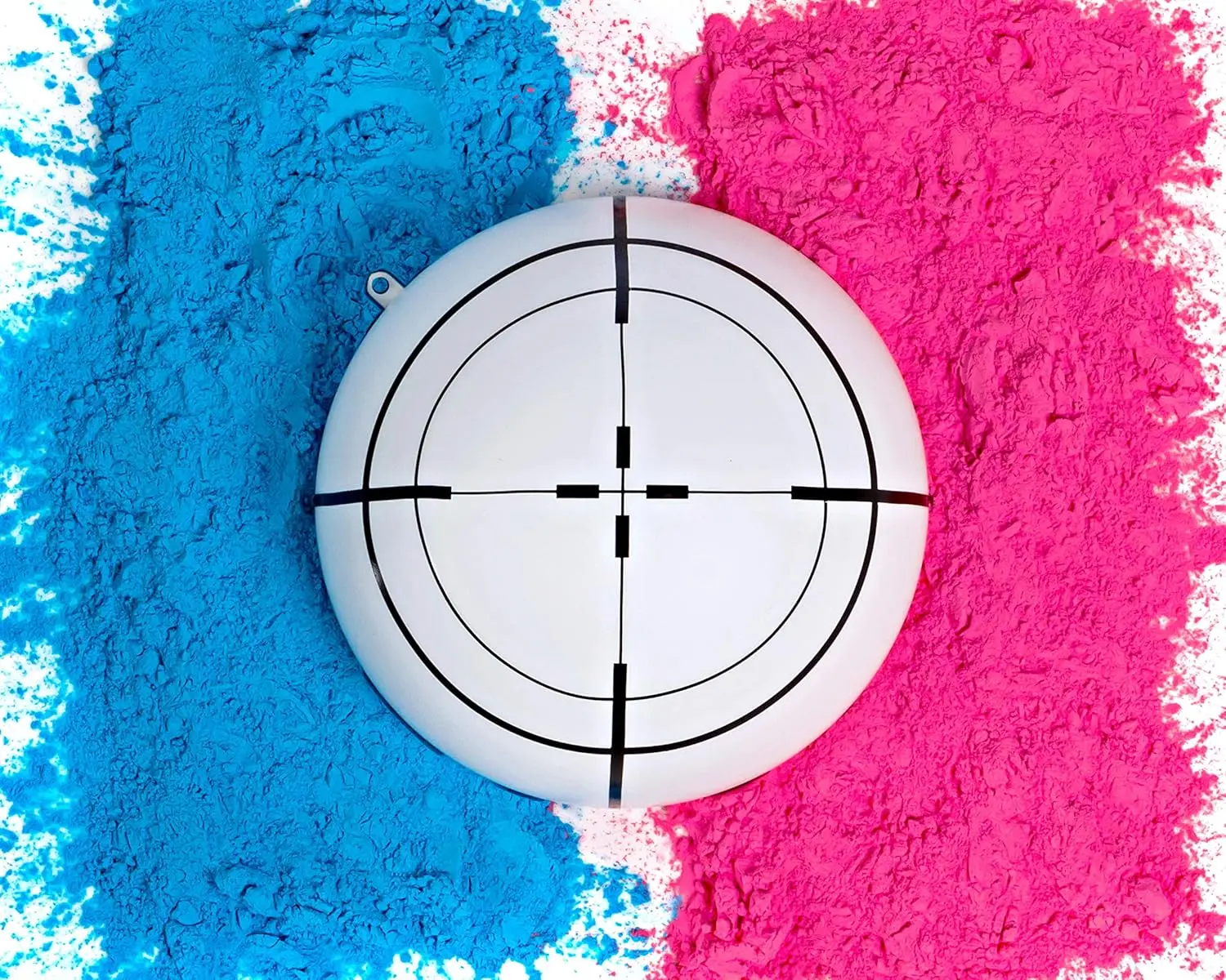 Gender Reveal White Target Ball  Pink Blue Kit  Powder 6 Inch Shooting Ball for Gender Reveal Party Supplies