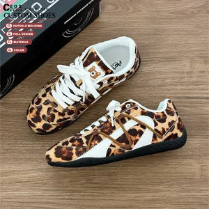 Unisex Custom Designer Leopard Print Sneakers Plus Size Damping Sports Shoes Zapato De Mujer Shoe Man Fashionable Walking Style