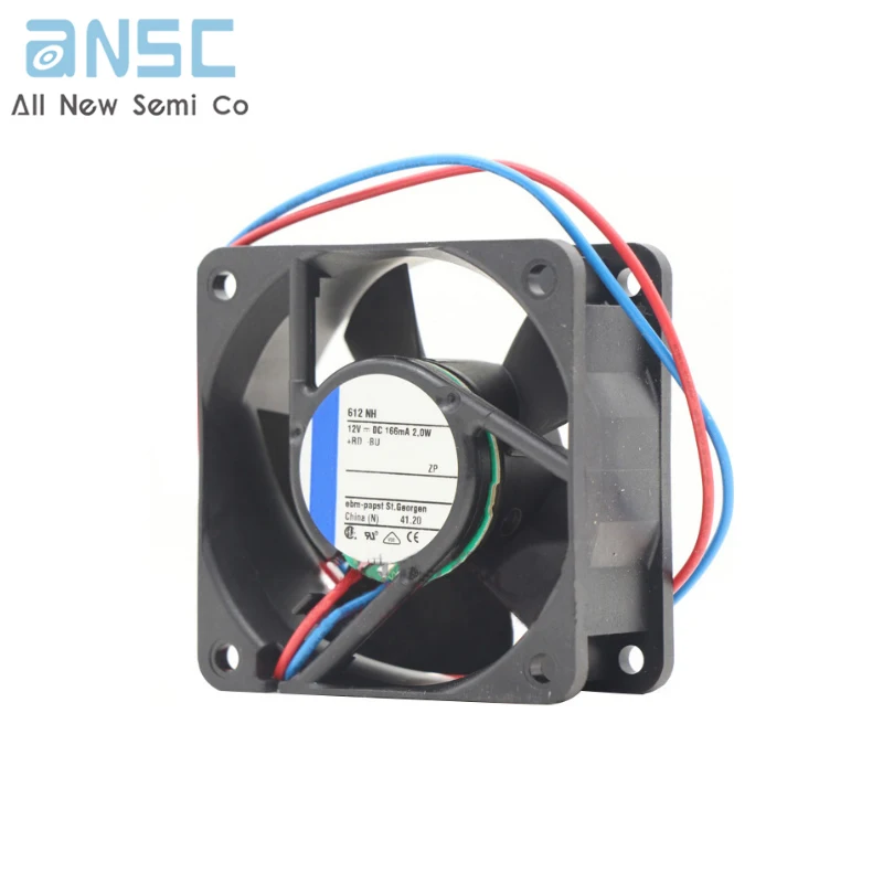 Original Axial fan 612NH 6CM 6025 12V 166MA 2.0W