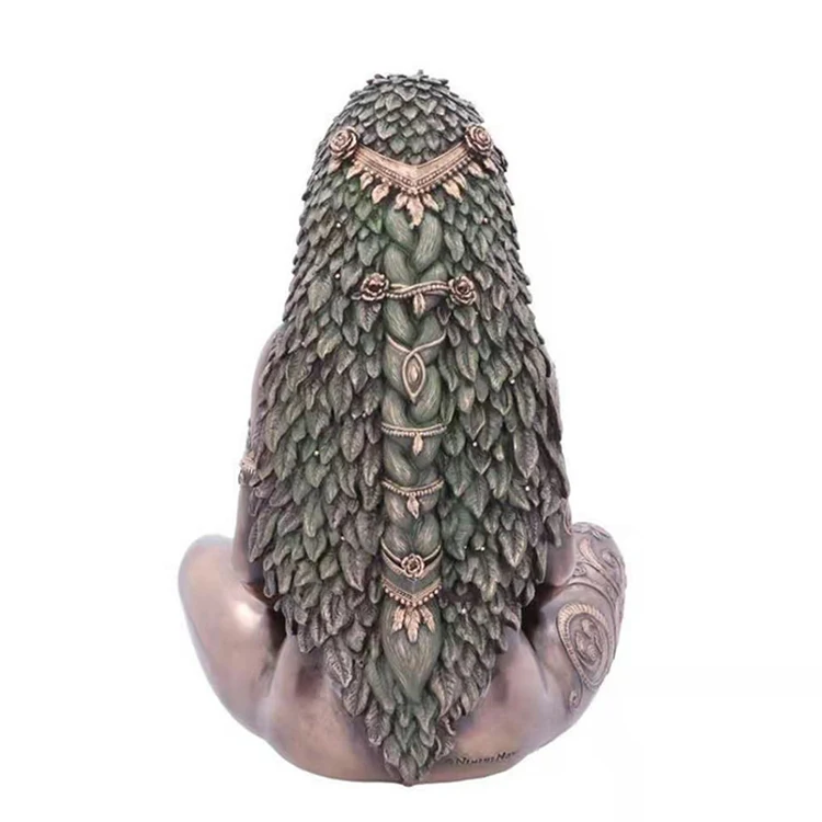 
 Фигурка из смолы 2021, статуя матери, земли, земного шара, статуя бога леса, скульптура, поделки, подарки, домашний декор, украшения для сада, смола  