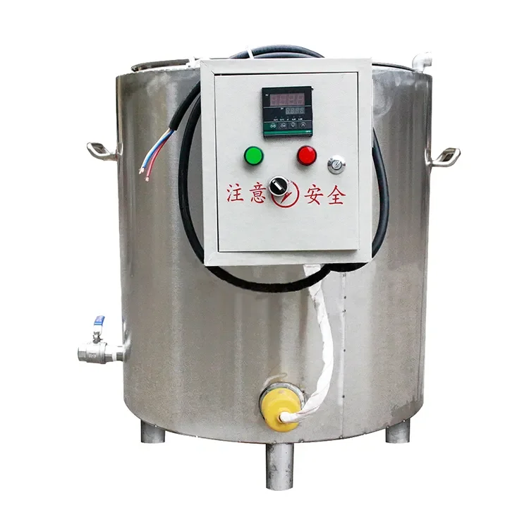 VEVOR Fondoir à Cire 5 Litres pour Fabrication de Bougies, Grand Pot de Fusion de Cire Électrique avec Bec Verseur Facile, Contrôle de Température à 4 Niveaux