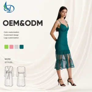 European American Style Women Regular Fit Natural Waist Cinching Formal Dress Suspenders Floral Print Knee-Length Skirt Party