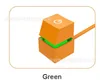 Orange + green light