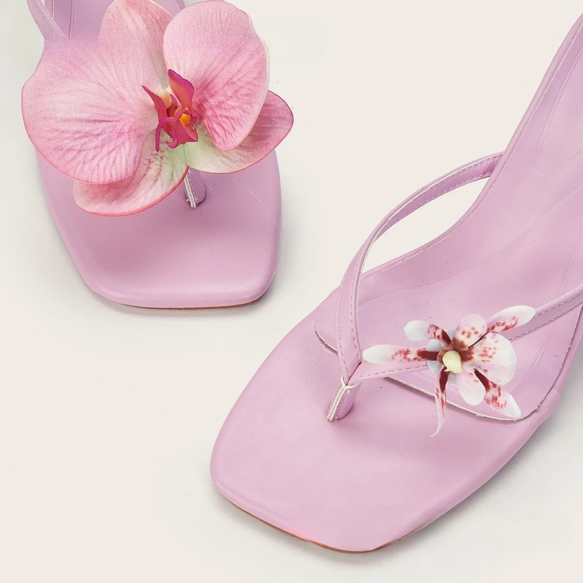 BUSY GIRL CXX06 Purple Low Heel Stylish Trending Push Toe