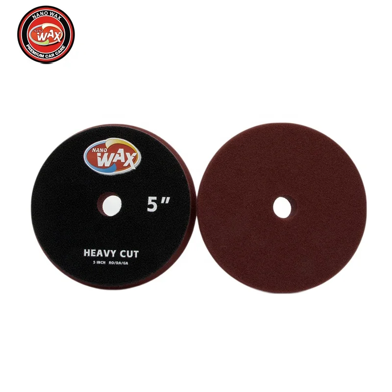 Нано-восковые 5-дюймовые дорожные буферные крюки и петли для полировки автомобиля полировальные пенные колодки компаундирования воска