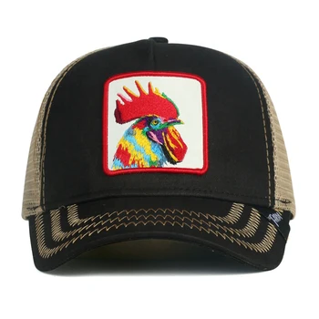 Wholesale Original Caps New Farm Mesh Trucker hats Custom Fashion Sports Caps 5 Panel Embroidery Printed Patch gorras Animal Cap
