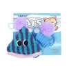 Spring-loaded parachute cat toy-fruit tower