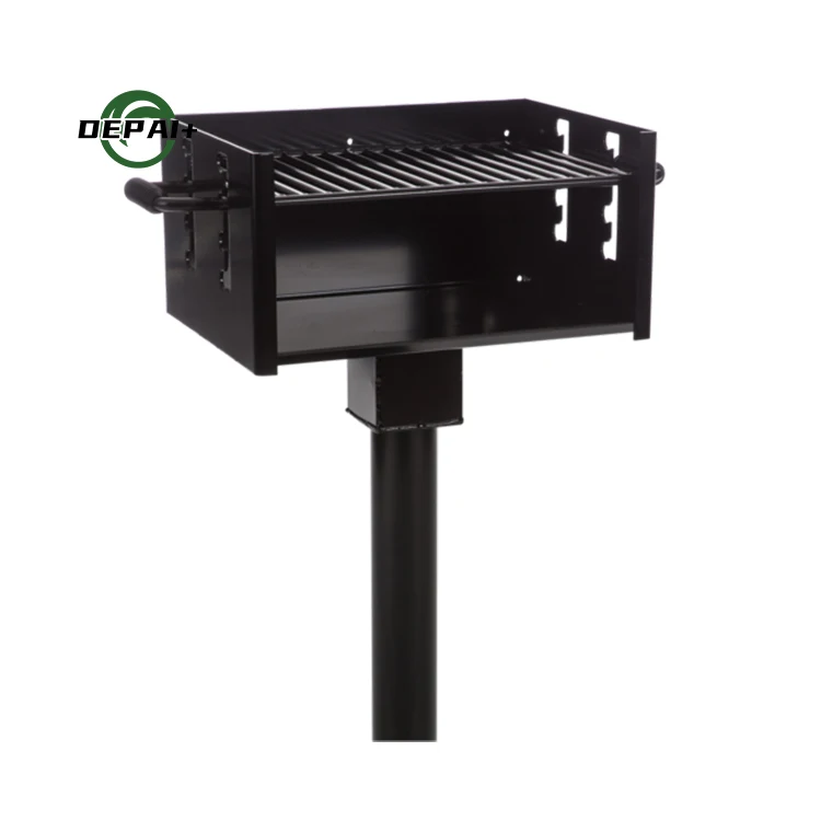 Outdoor Park Portable Ada Rotating Pedestal Charcoal Bbq Grills For