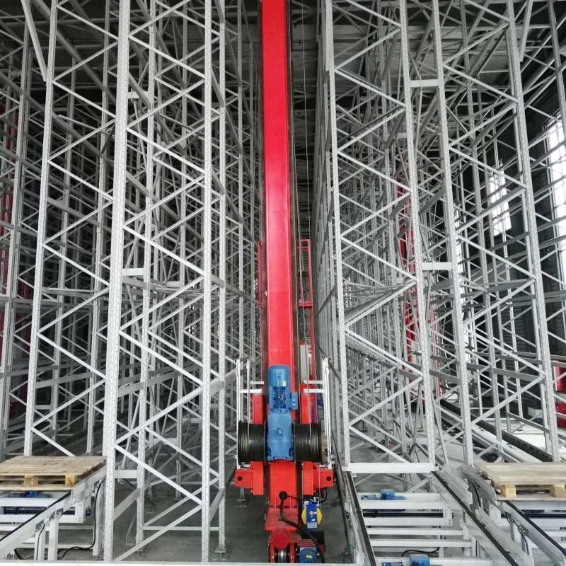 자동 창고 스태커 크레인 자동 저장 및 피킹 시스템 ASRS 팔레트 랙 시스템