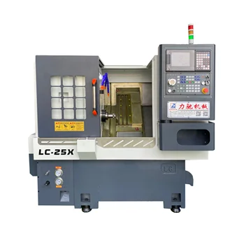 LC25X China high precision cnc lathe with one-piece inclined bed casting base slant bed and linear guide way cnc lathe