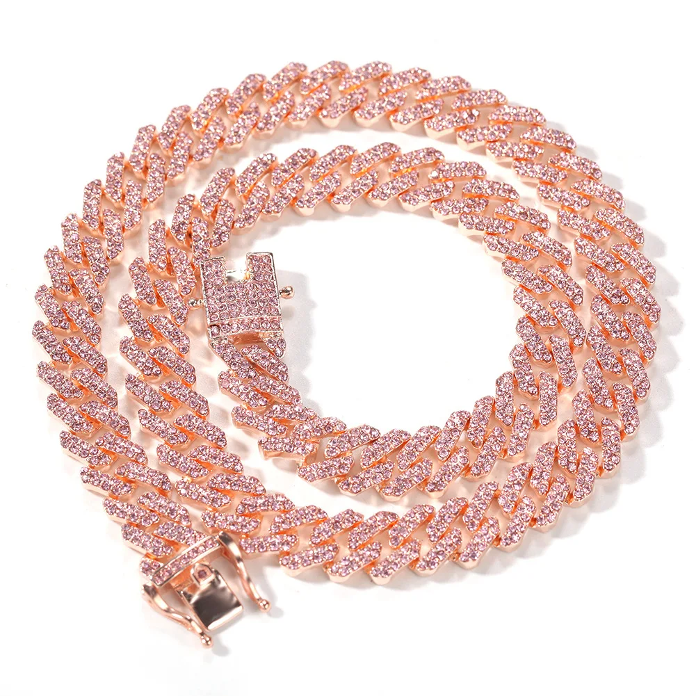 Hip Hop Cuban Link Chain Men Necklace 