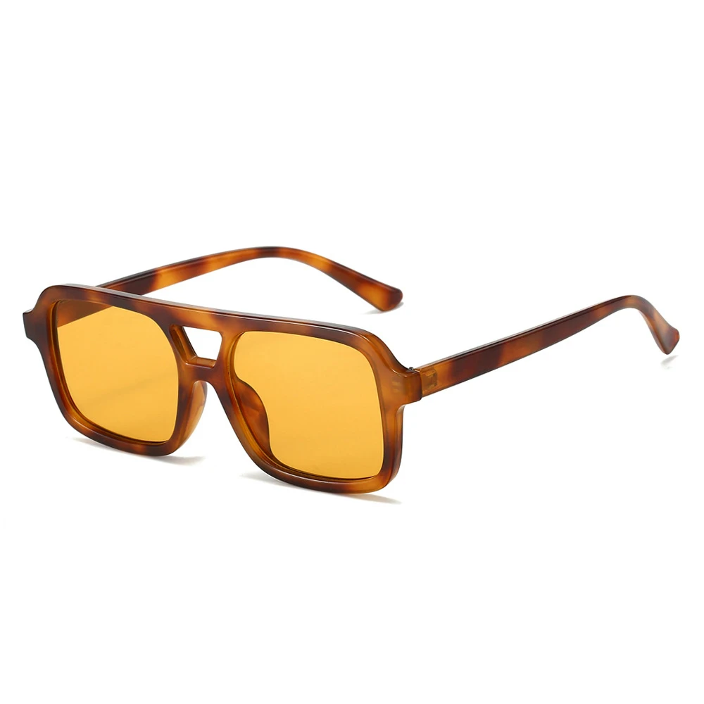 STY8636 Trendy Rectangle Aviation Sun Glasses Vintage 70s display picture 1