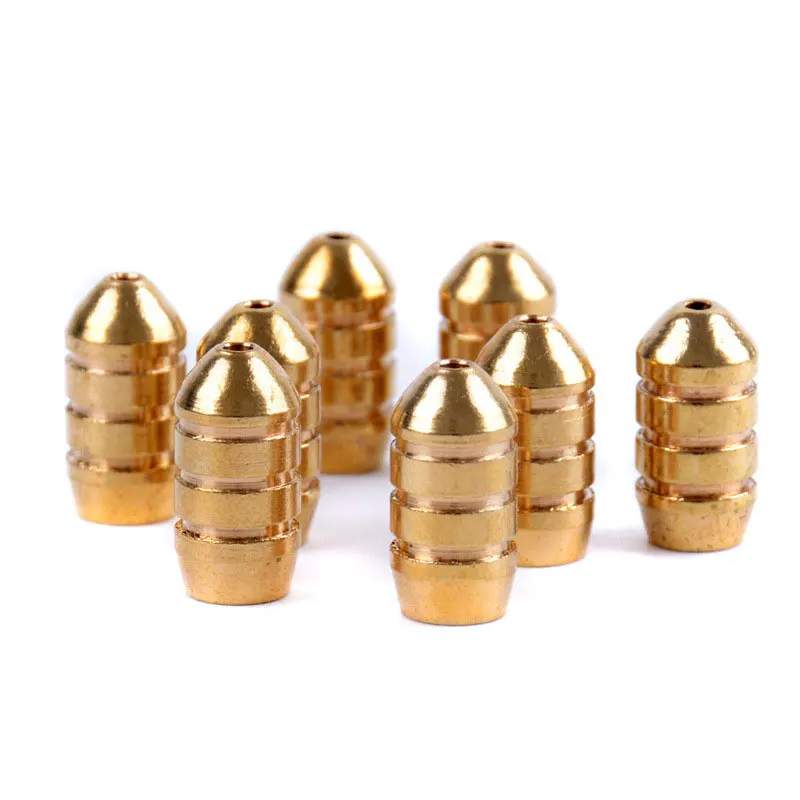 Fishing Bullet Weights Stainless Brass Slip