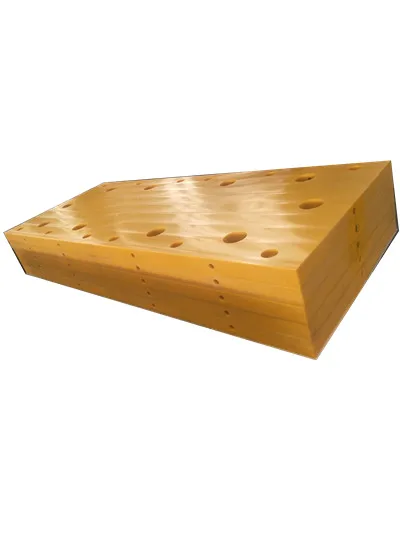 UHMWPE frontal face pad for marine rubber fenders