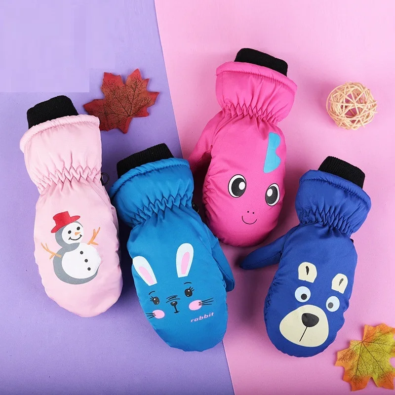 Детские зимние водонепроницаемые перчатки