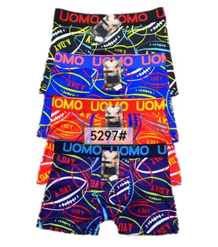 New Arrival Men's Underwear Men Boxers Shorts Printed Cotton Brief For
