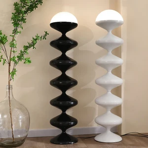 Modern Minimalism Medieval Bauhaus Flat Ball Living Room Bedroom Corner LED Floor Lamp Light