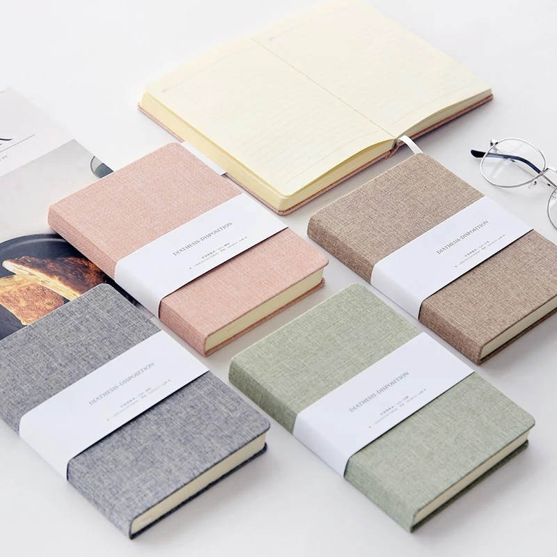 Wholesale Journal School Stationery Canvas Notebook With Pasteboard