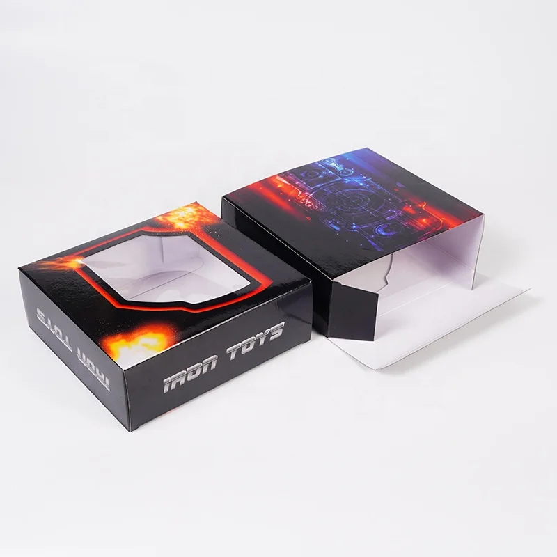Custom Small Mini Printed Toy Doll  Model Car Box Packaging Wholesale Pet Toy Cardboard Packaging Box With Window