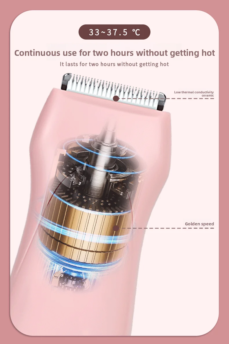 Portable Cordless Pubic & Body Hair Trimmer Groomer - Image 2