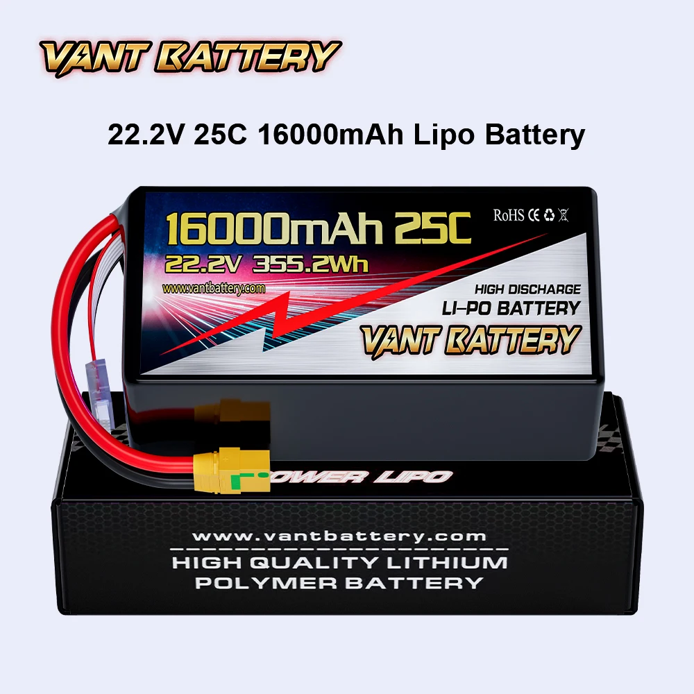 リポバッテリー　16000mAh Liperior 16000mAh 6S 12C 22.2V Lipo Battery With XT90 Plug