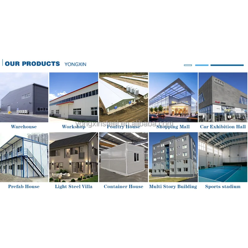 Build Steel Warehouse Engineered for High Rise and Large Span with Hurricane Proof Prefab Steel Structure Workshop