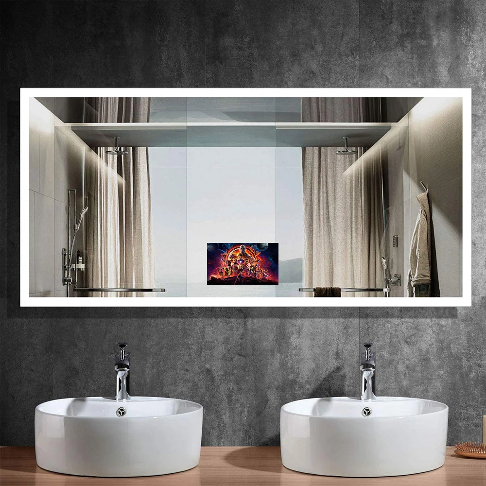 Home Decorative Square Wall Mounted Bathroom Led Lighted Mirror Smart Tv Mirror For Home Lighting Buy Lighted Mirror Smart Tv Mirror Tv Mirror Product On Alibaba Com
