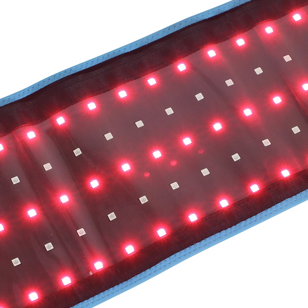 Near Red Light Therapy LED Light Therapy Device Wrap Belt 660nm 850nm for Body Waist Back Pain Wearable Large Red Light Belt