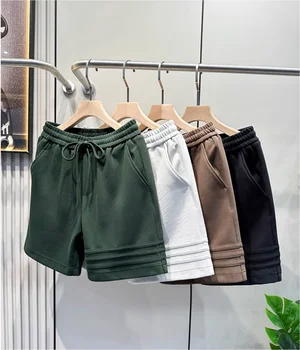 New summer men's mesh fitness casual loose shorts jogging outdoor fitness beach shorts men's brand sports pants